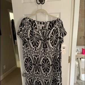 Beautiful black and white dress from nine west